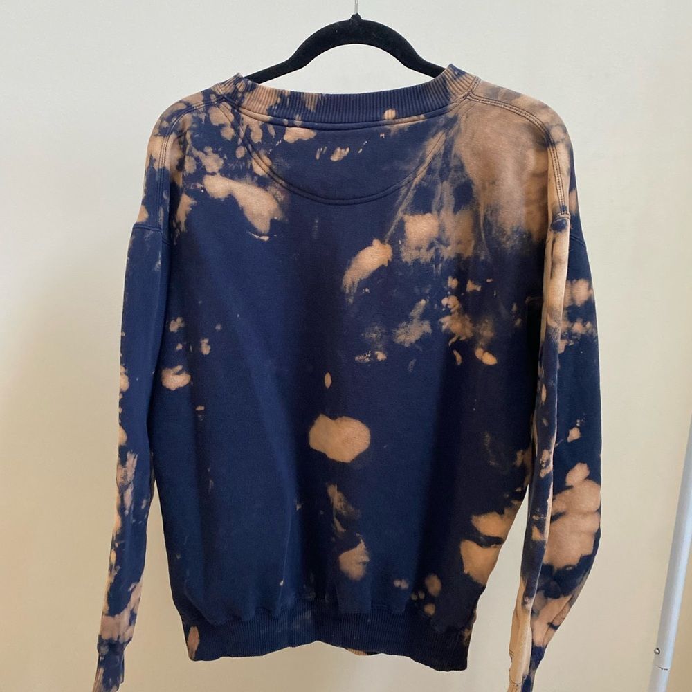 University of Michigan bleach dyed crewneck sweatshirt - Picture 2 of 6